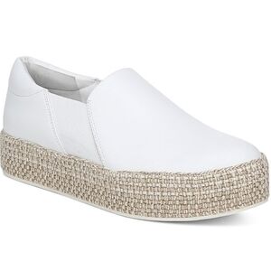 Vince White Platform Slip-On Shoes